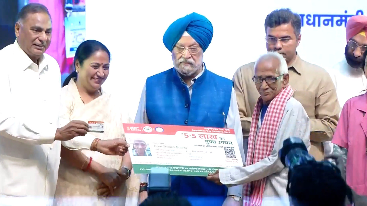 Ayushman Vay Vandana Card': Delhi Seniors to Get Free Treatment Up to ₹10 Lakh
