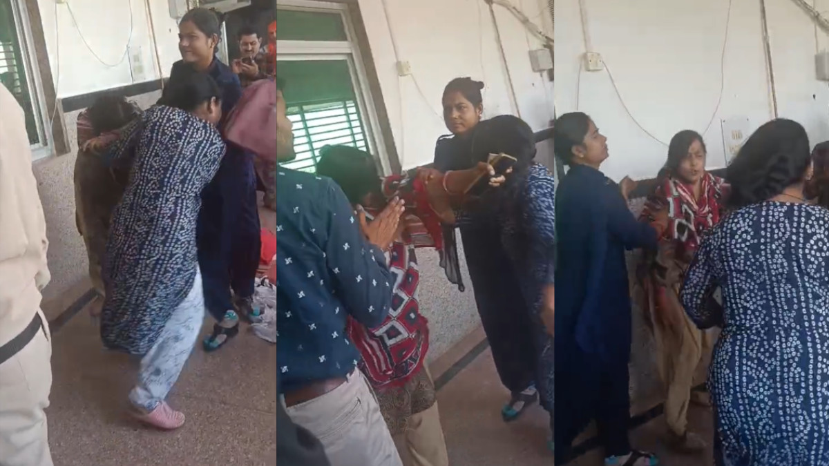 Datia: High-Voltage Drama Outside Family Court as New and Ex-Wife Clash Violently