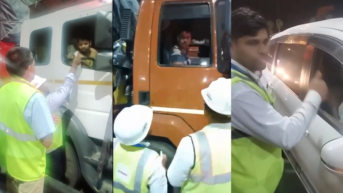 Jabalpur: NHAI's Unique Initiative to Prevent Accidents by Washing Drivers' Faces at Toll Plazas