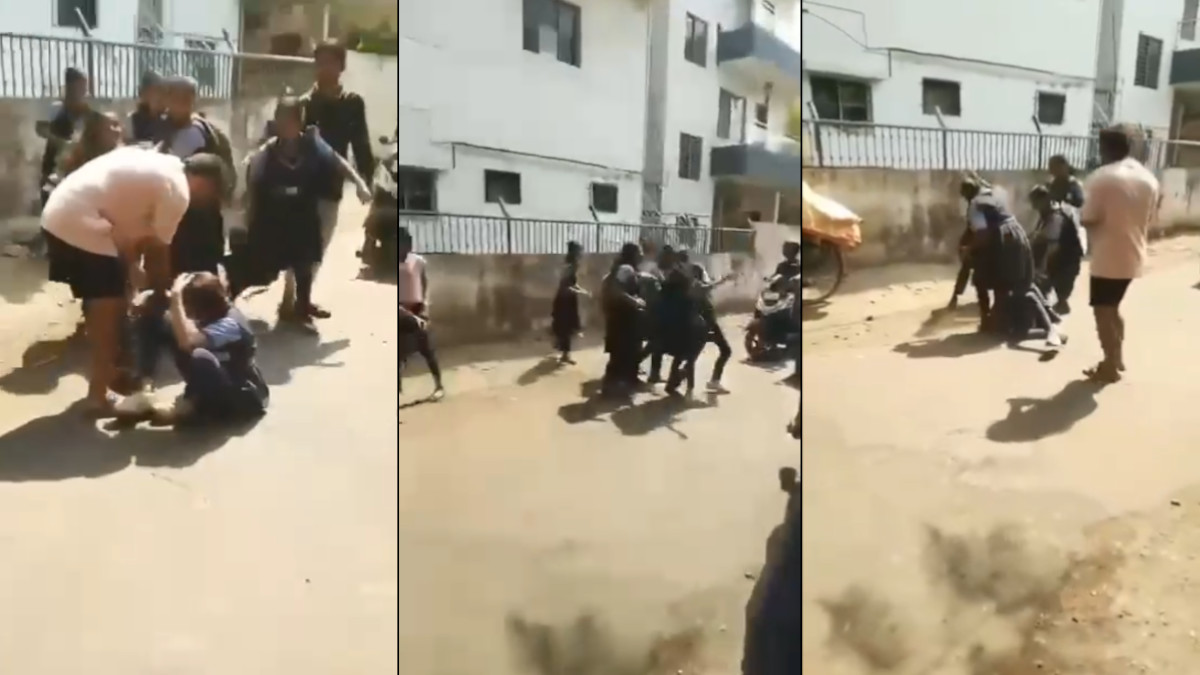 Nashik School Turns Violent: Girl Students Clash in Free Style Fight After Kabaddi Event
