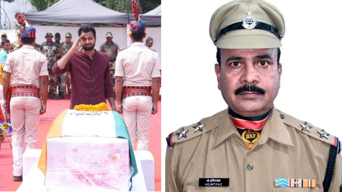 Martyr BSF SI Mohammad Imtiyaz's Mortal Remains Reach Patna, Accorded State Honours