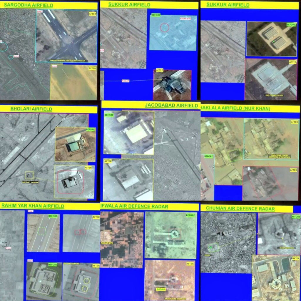 Pakistan's 'No Damage' Lie Exposed: Satellite Images Show Destroyed Airbases After Indian Air Force Strikes