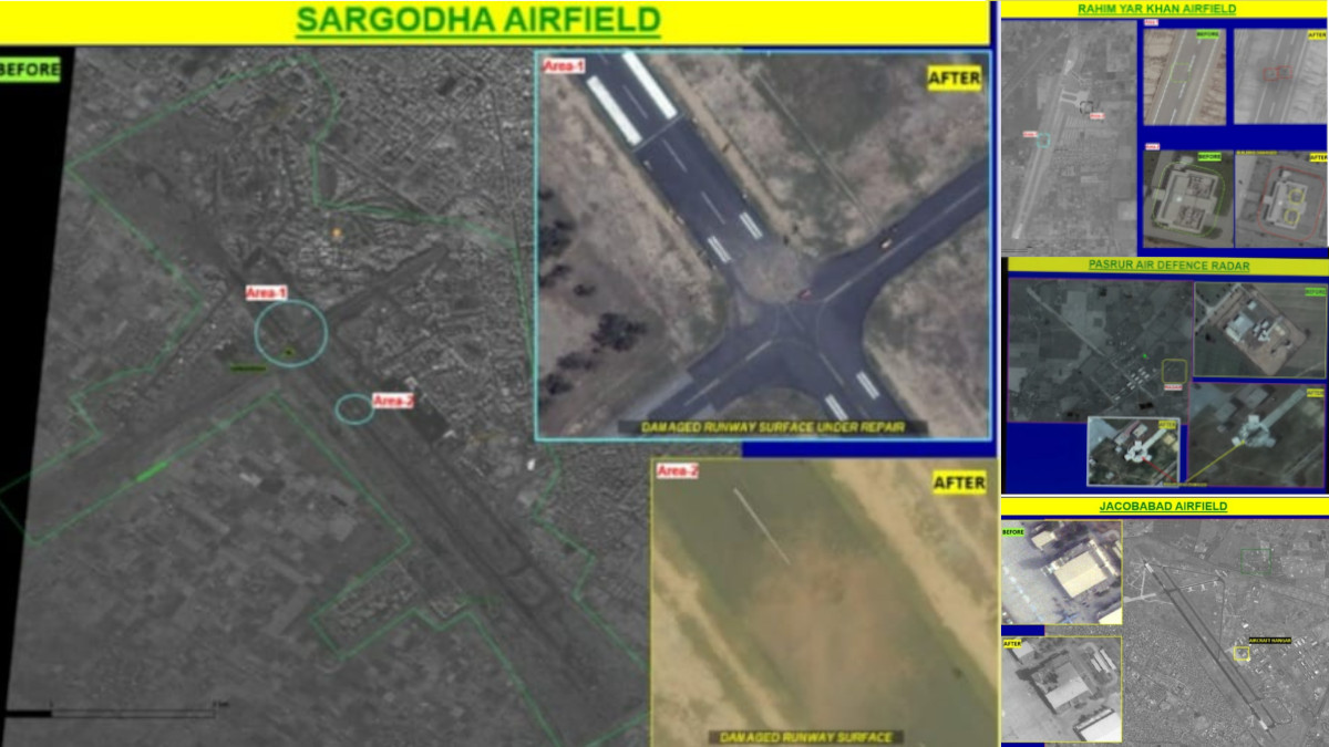 Pakistan's 'No Damage' Lie Exposed: Satellite Images Show Destroyed Airbases After Indian Air Force Strikes