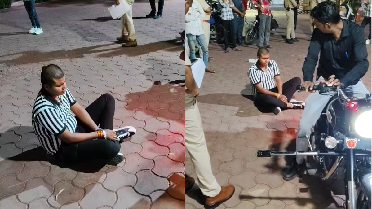 Unique Punishment in Ujjain: Police Make Bullet Riders Listen to Their Own Loud Bikes, Then March on Foot
