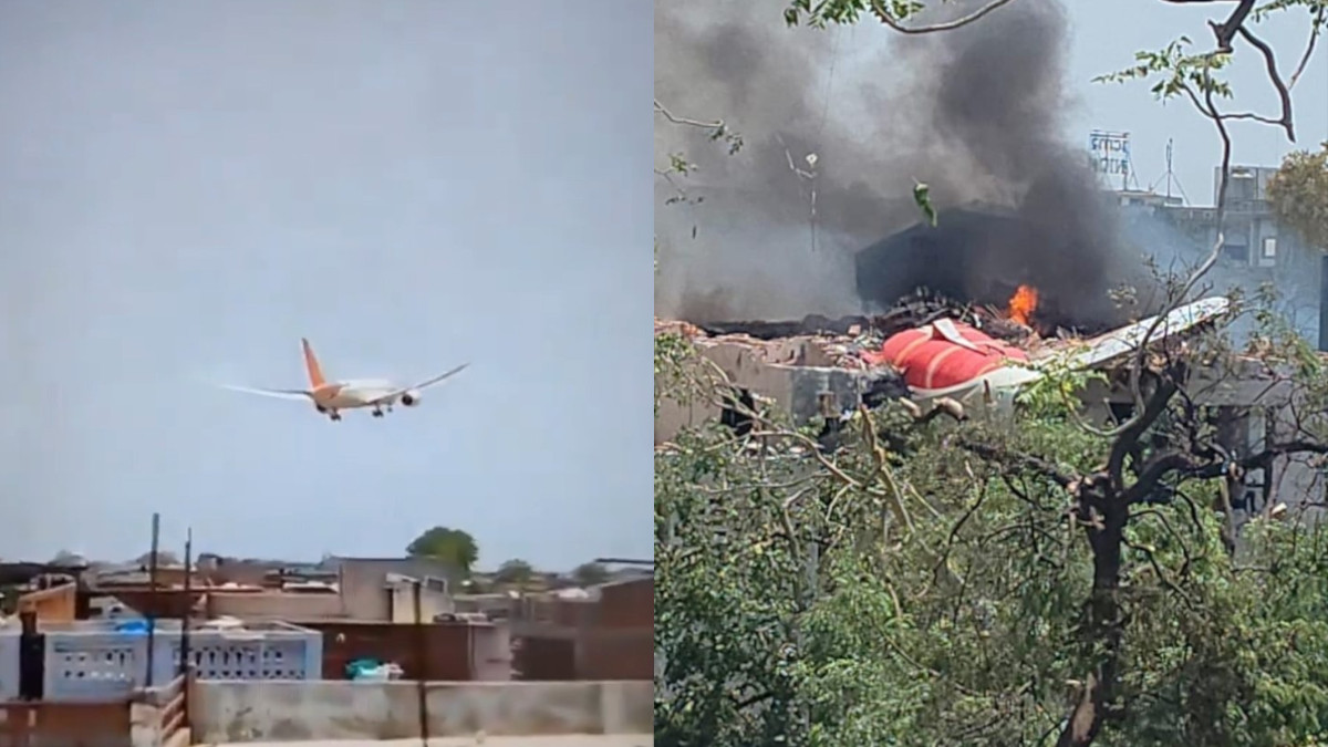 Ahmedabad-London Air India Flight AI171 Crashes: Accidents 2 Minutes After Takeoff, 242 Passengers Onboard