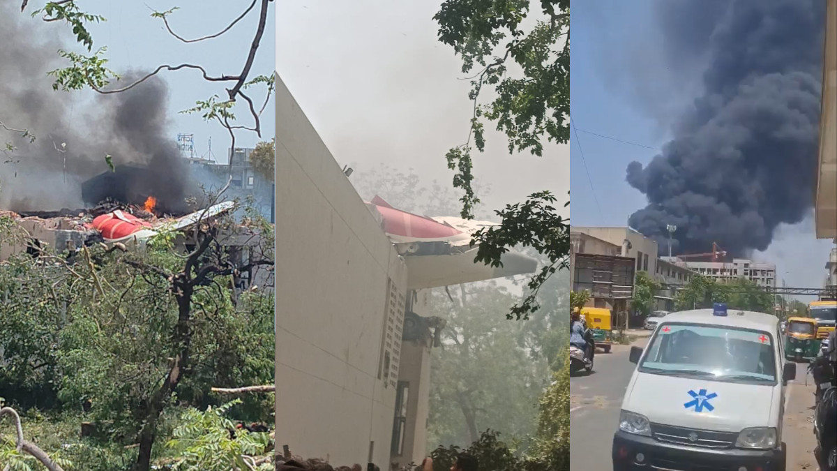 Air India Dreamliner Crashes with 242 Onboard, Including Former CM Vijay Rupani; 100 Bodies Recovered So Far