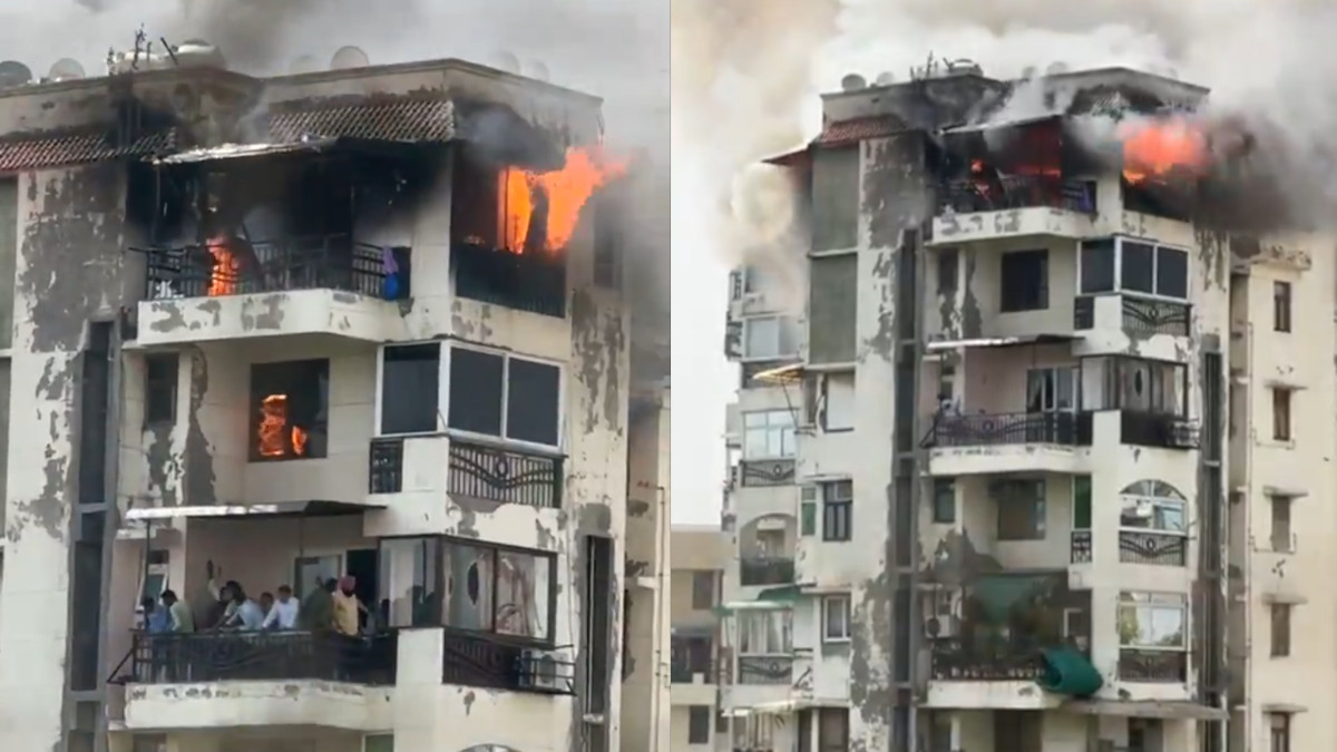 Dwarka Apartment Fire: People Feared Trapped on 6th/7th Floors; Rescue Operation Underway