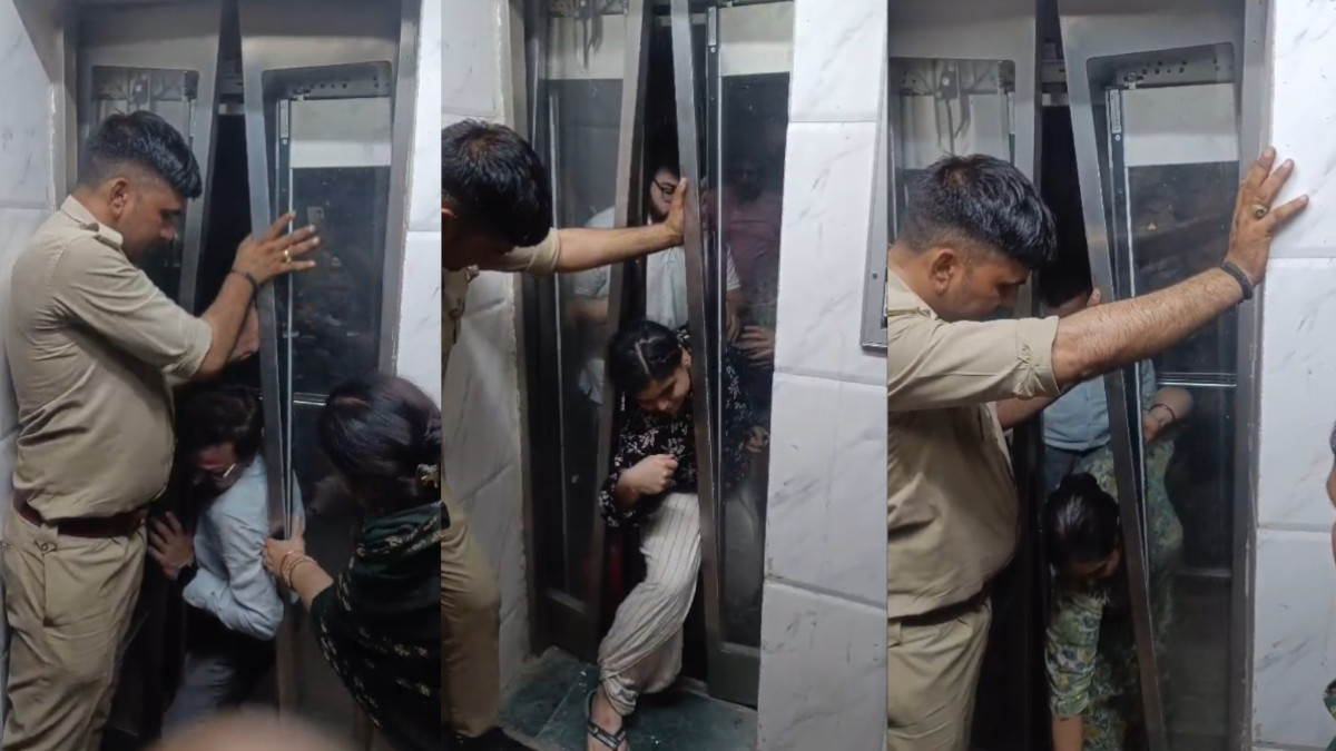Greater Noida Society: Family Trapped in Lift for 45 Minutes, Police Safely Rescues 6 People