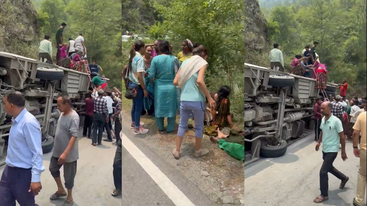 Major Accident in Uttarakhand: Gujarat Bus En Route to Kedarnath Overturns, 18 Injured