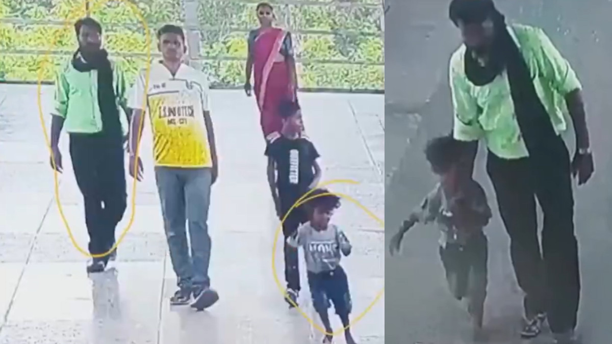 Missing Agra Child Seen on CCTV at Gwalior Station, Footage Shows Kidnapper