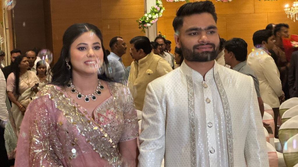 Rinku Singh and Priya Saroj Get Engaged in Lucknow; Dignitaries from Politics and Cricket Attend