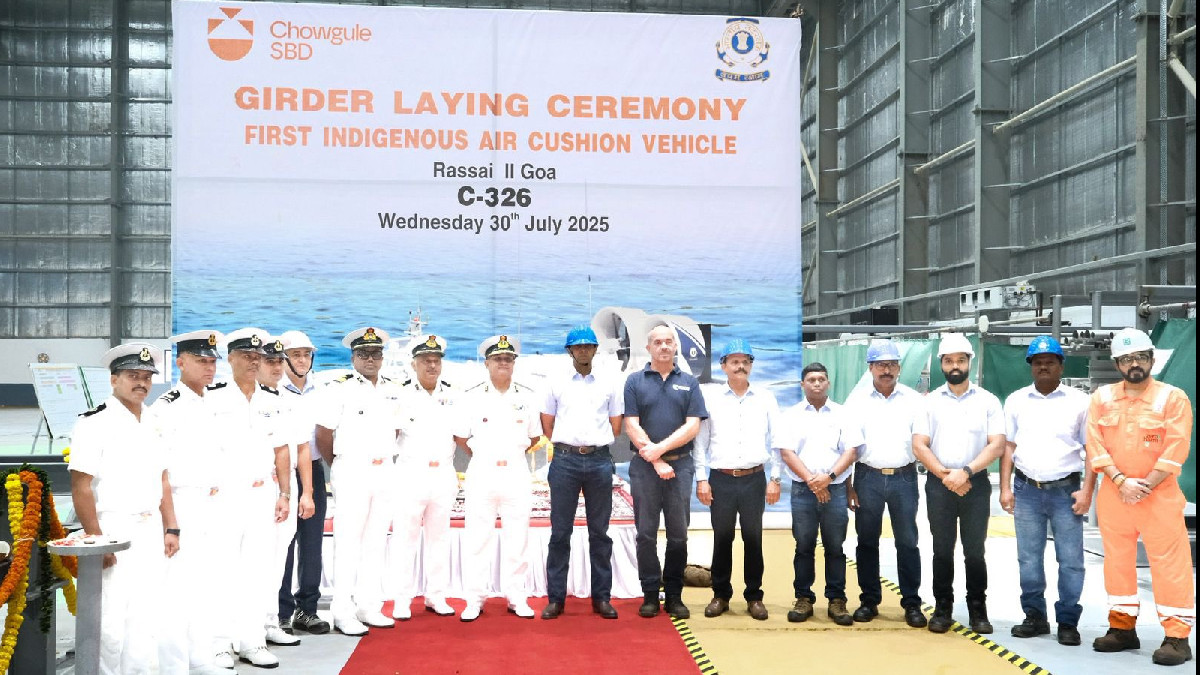 Indian Coast Guard Begins Indigenous Hovercraft Manufacturing
