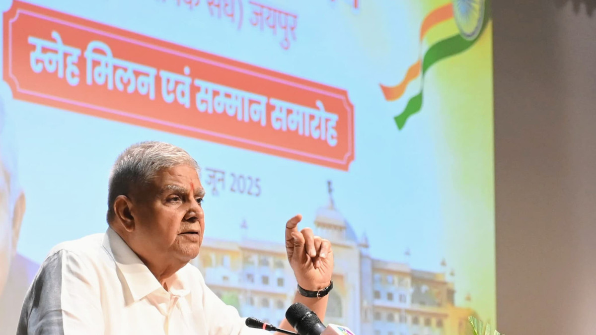 "No Pressure on Me, No Pressure from Me": VP Dhankhar Addresses Political Climate in Jaipur