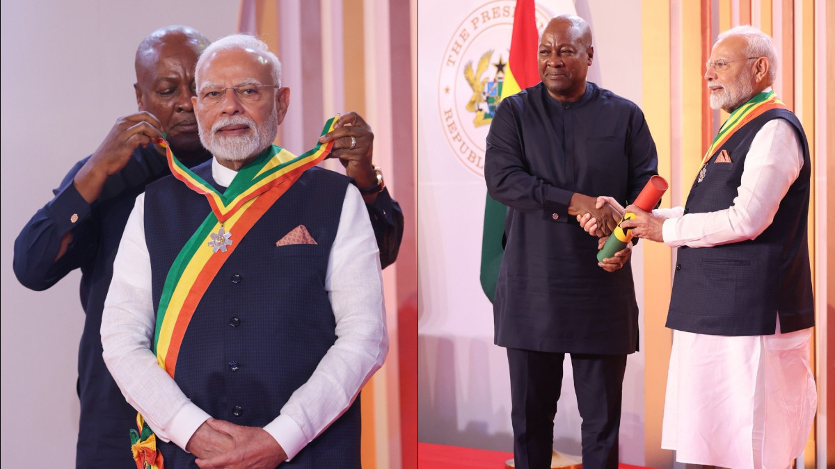 PM Modi Conferred Ghana's Highest Civilian Honour