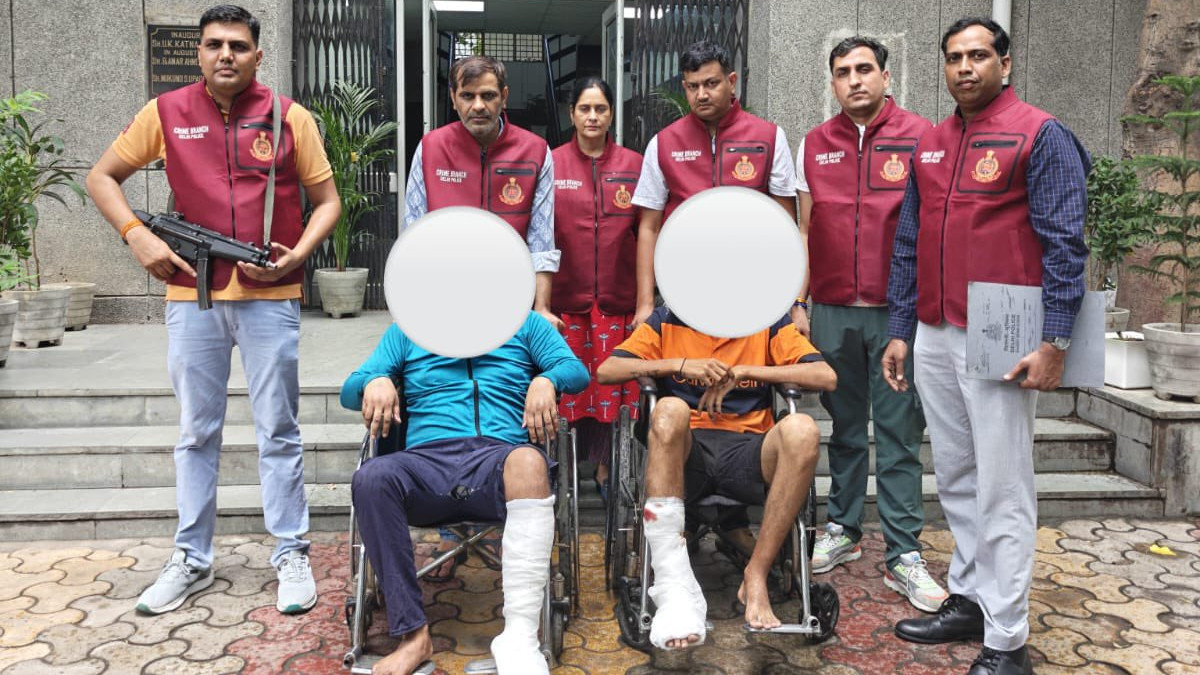 Police Nab Two Rohtak Murder Suspects in Narela Encounter, Both Injured