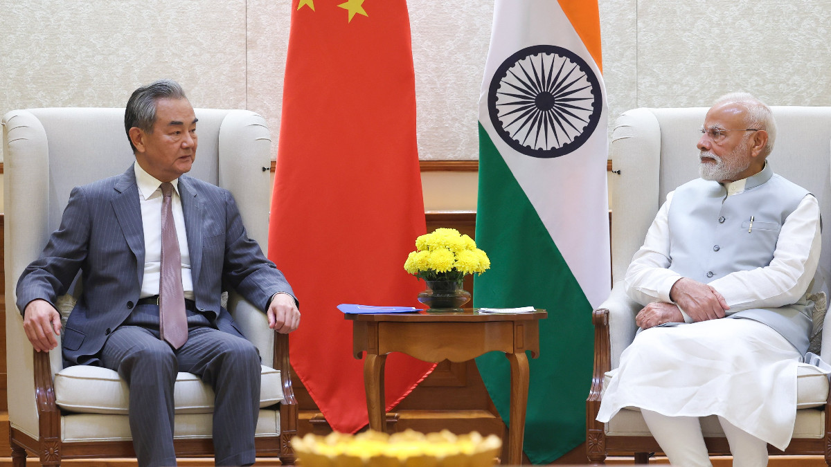 PM Modi and Chinese Foreign Minister Wang Yi Meet
