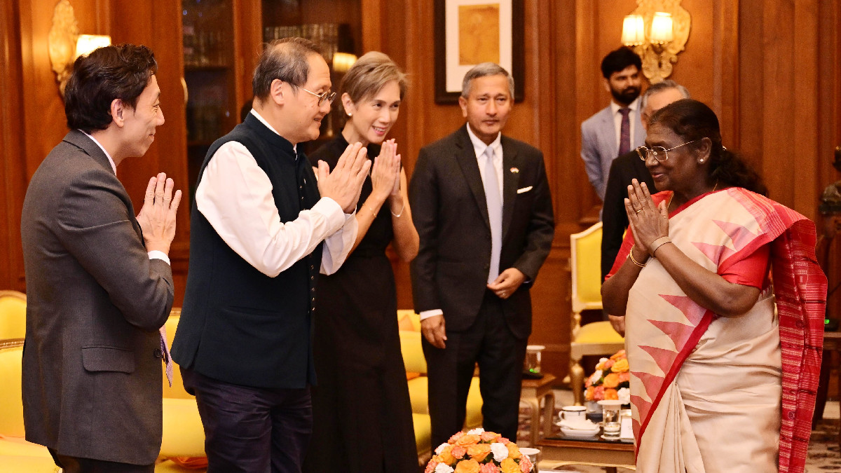 President Droupadi Murmu Meets Singapore Deputy PM Gan Kim Yong