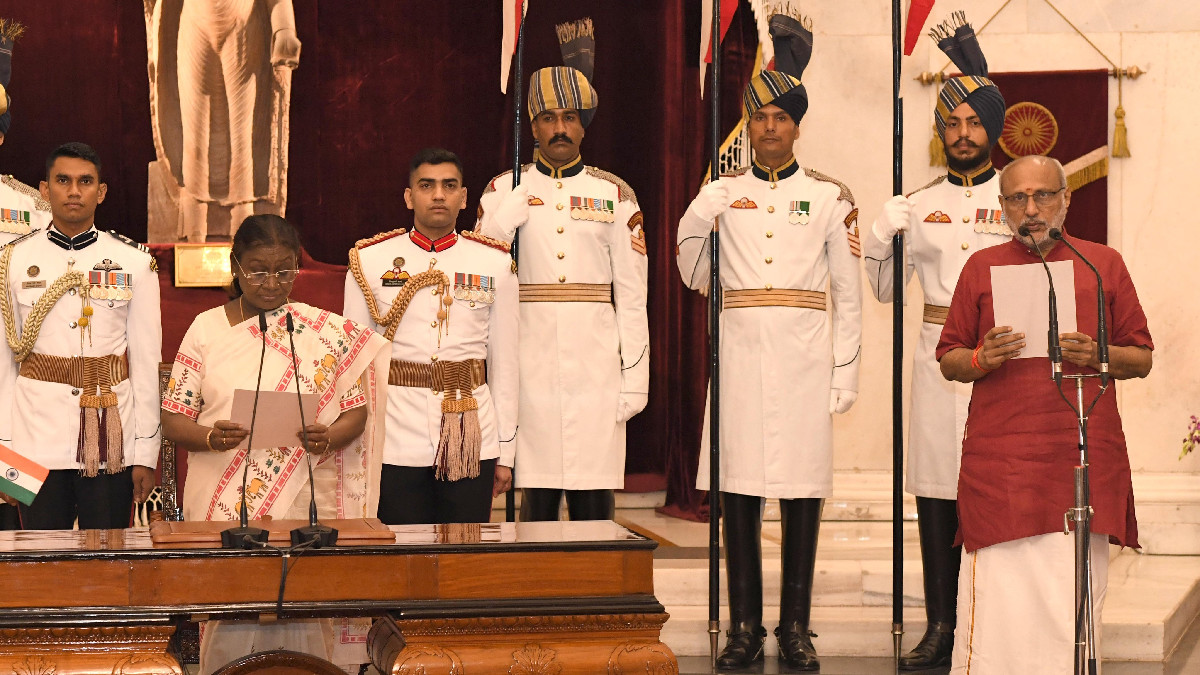 C.P. Radhakrishnan Takes Oath as 15th Vice President of India; Administered by President Droupadi Murmu