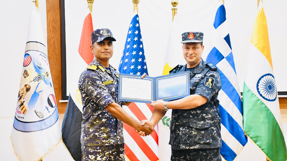 Indian Navy Ship INS Trikand Participates in Bright Star 2025 Exercise in Egypt