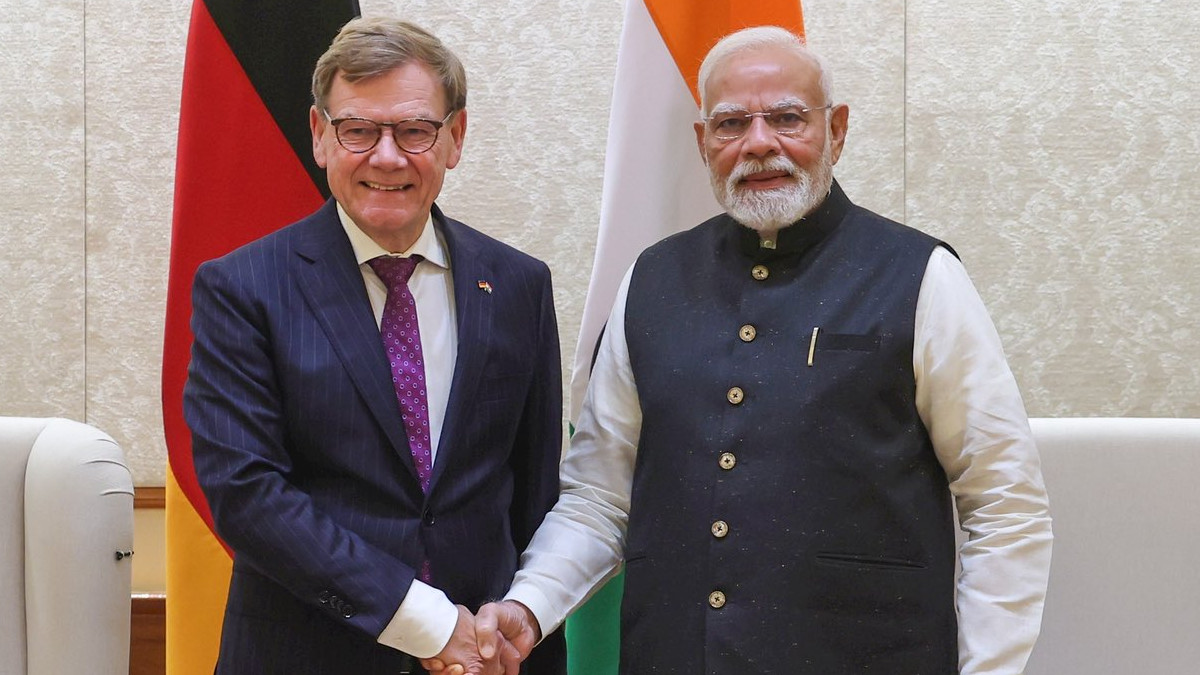 PM Modi and German Foreign Minister Johann Wadephul Meet