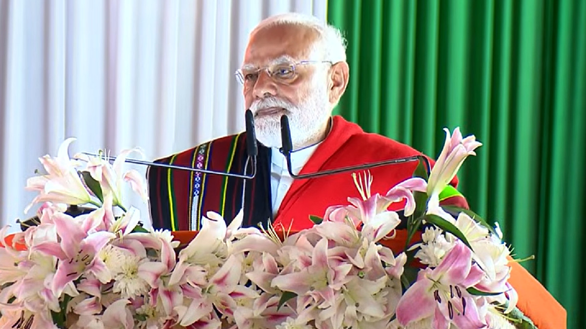PM Modi Lays Foundation Stone for ₹7,300 Crore Projects in Manipur