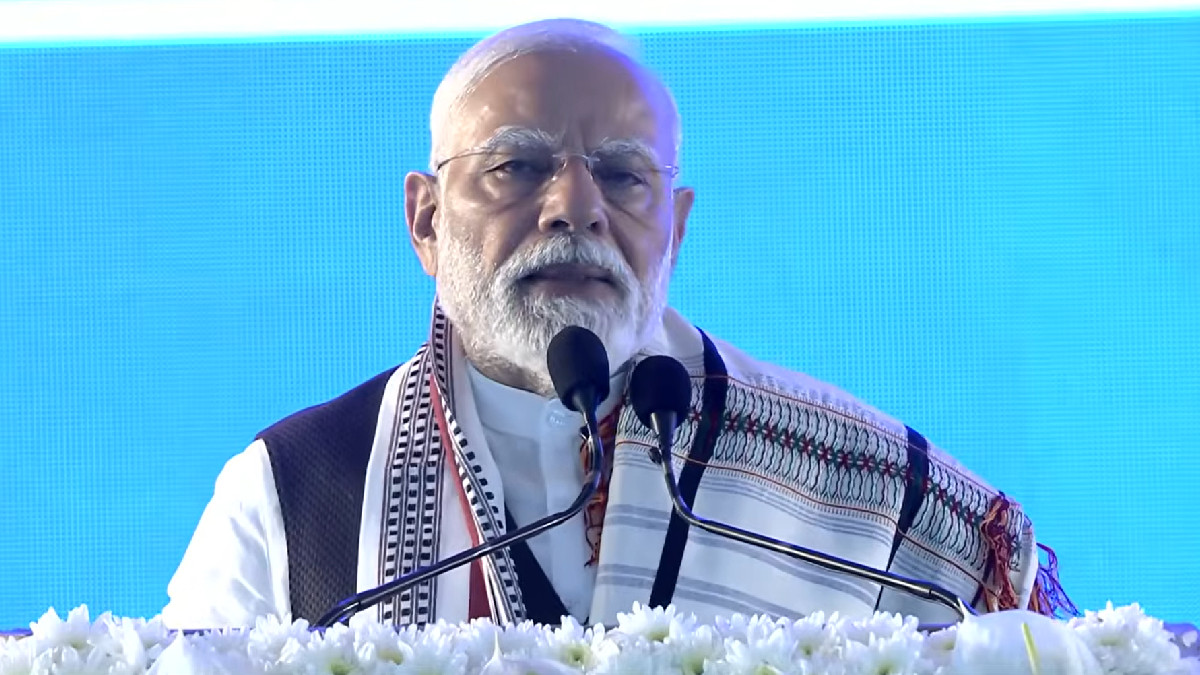 PM Modi Unveils Projects Valued at Over ₹1,200 Crore in Imphal