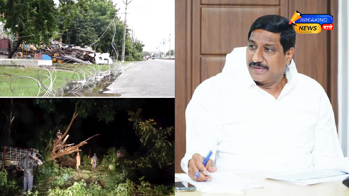 Cyclone Montha Aftermath: Minister Reddy Seeks ₹100 Crore for Temporary Road Repairs, ₹900 Crore for Permanent Fixes