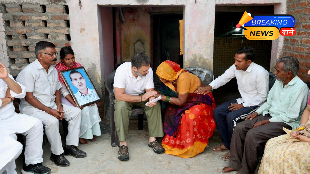 Rahul Gandhi Visits Hariom Valmiki’s Family in Rae Bareli, Calls for Justice and Protection