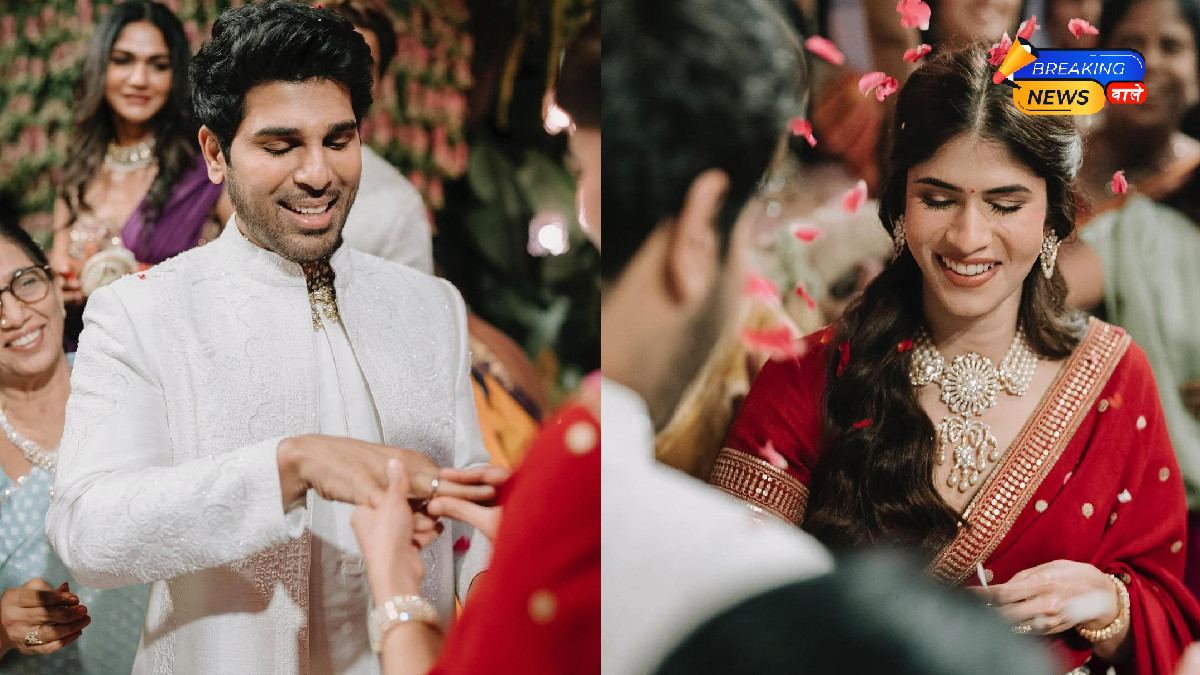 Allu Arjun's Brother Allu Sirish Gets Engaged to Nayanika; Shares Beautiful Pictures on Social Media