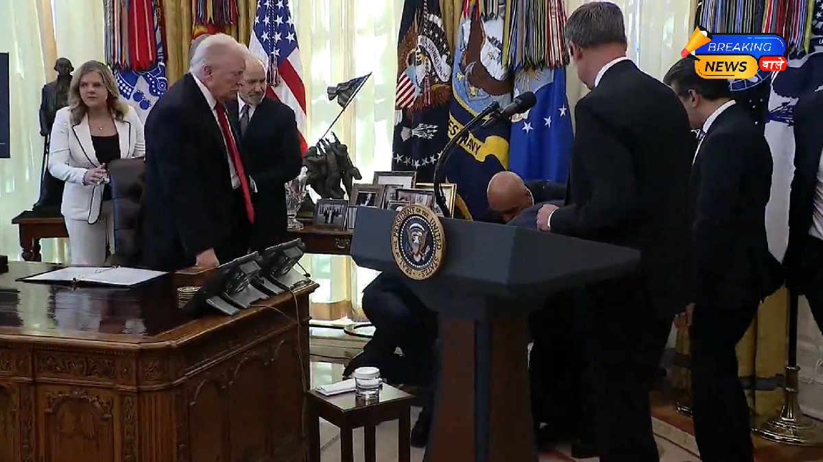 Drug Company Executive Faints at White House Event, Forcing Trump to Cut Program Short