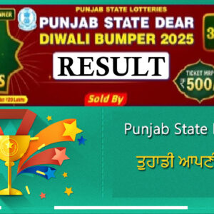Punjab State Dear Diwali Bumper Lottery 2025 Result