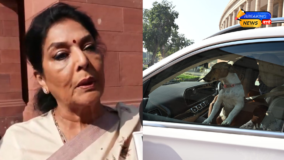 Renuka Chowdhury Sparks Controversy by Bringing a Dog into Parliament Complex; BJP Seeks Action