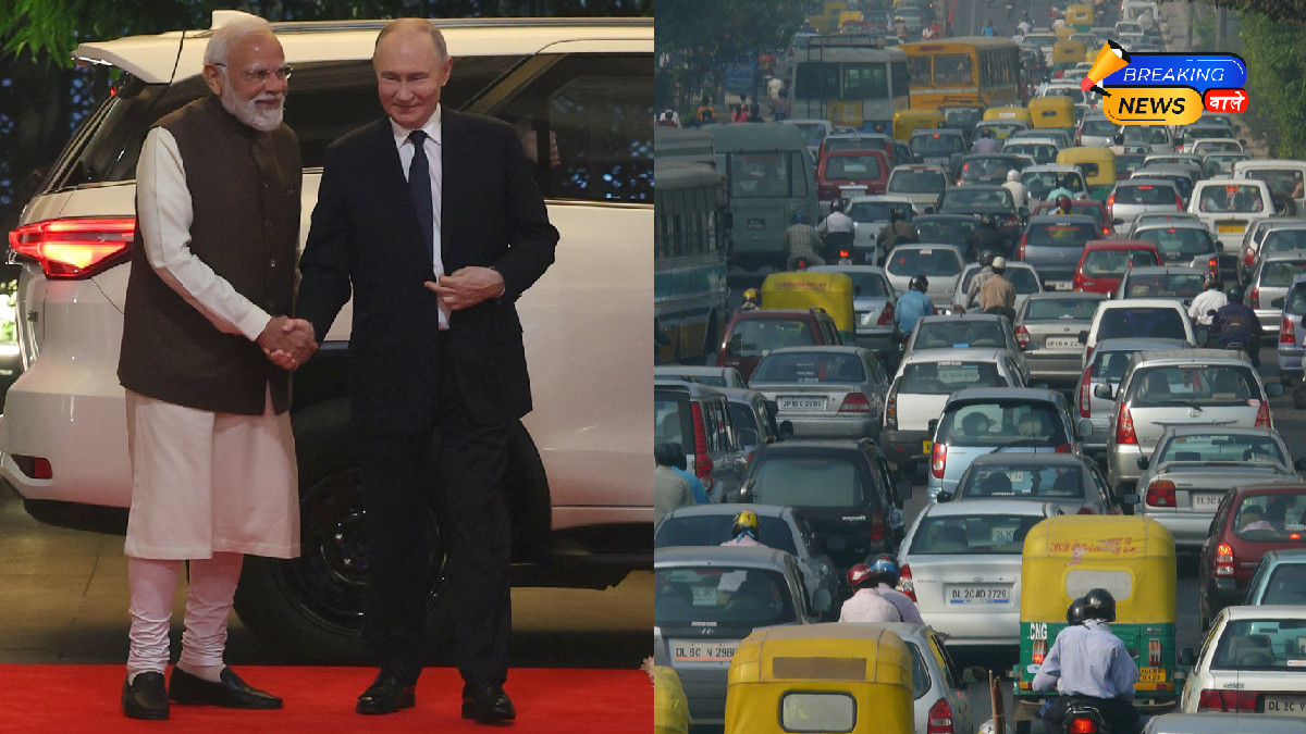 Traffic Diversions in Delhi Due to Putin's Visit; Restrictions on These Routes Throughout the Day Today