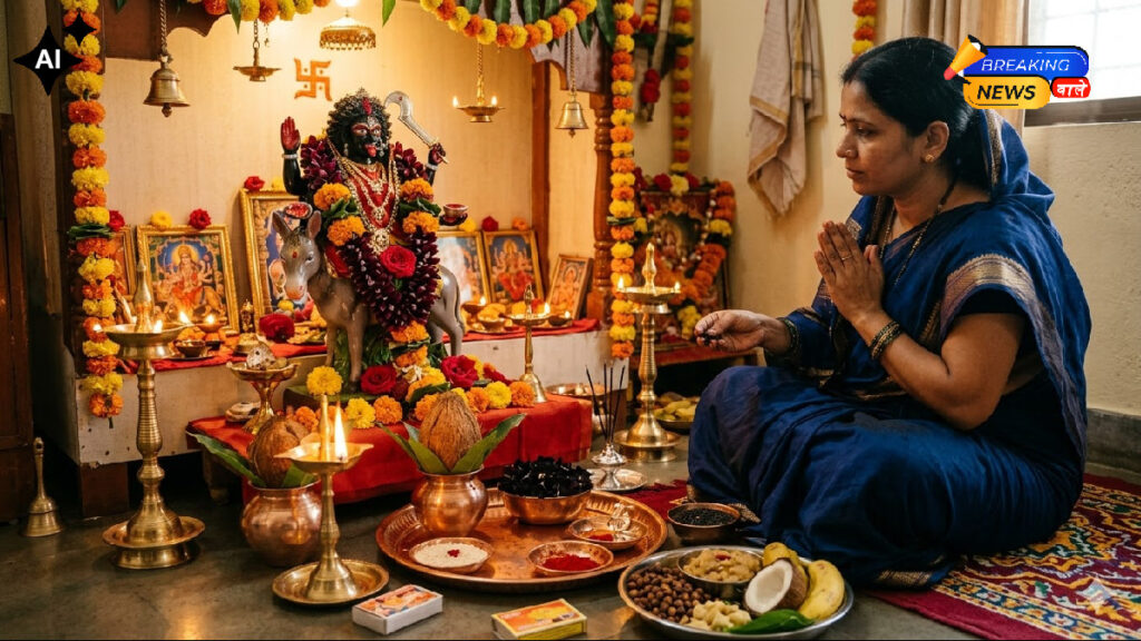 Chaitra Navratri 2026 Day 7: Maa Kalratri Puja Vidhi (Image: Gemini)