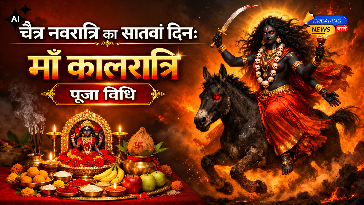 Chaitra Navratri 2026 Day 7: Maa Kalratri Puja Vidhi (Image: ChatGPT)