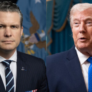 Donald Trump and US War Secretary Pete Hegseth