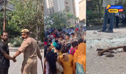 नोएडा में हंगामा जारी: सेक्टर 121 में मेड और मजदूरों का प्रदर्शन, पथराव