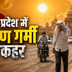 उत्तर प्रदेश में भीषण गर्मी का कहर! (Image: ChatGPT)
