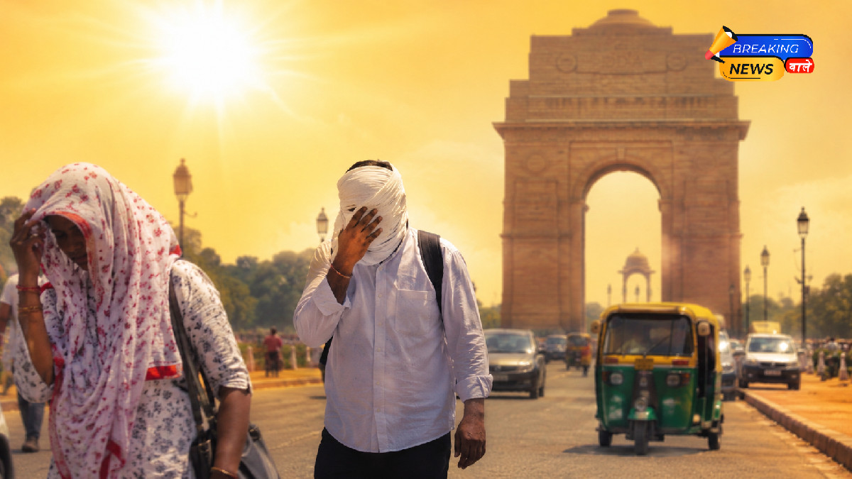 दिल्ली में भीषण गर्मी का कहर (Image: ChatGPT)