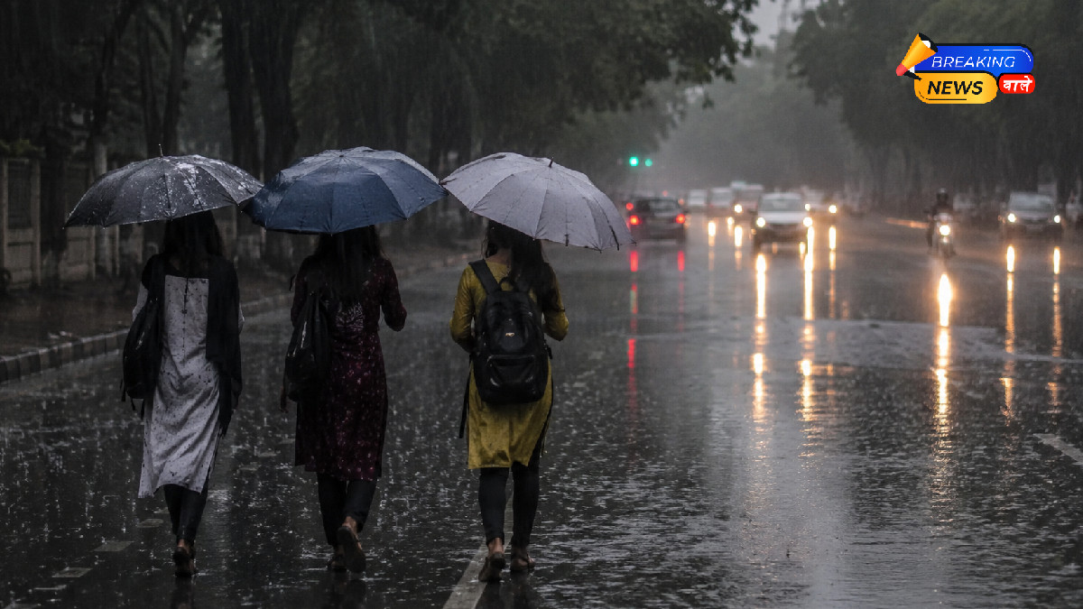 भीषण गर्मी के बाद राहत की बारिश: उत्तर भारत में प्री-मानसून सिस्टम हुआ सक्रिय (Image: ChatGPT)