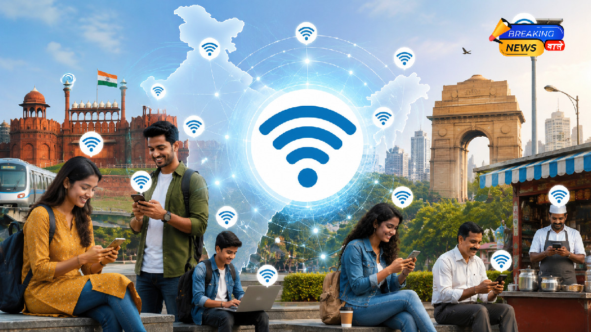 पूरे देश में Public Wi-Fi का एक ही पासवर्ड (Image: ChatGPT)