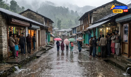 उत्तराखंड में भारी बारिश का ऑरेंज अलर्ट (Image: Gemini)