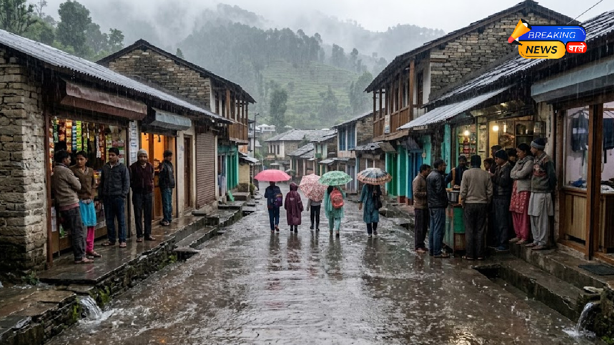 उत्तराखंड में भारी बारिश का ऑरेंज अलर्ट (Image: Gemini)
